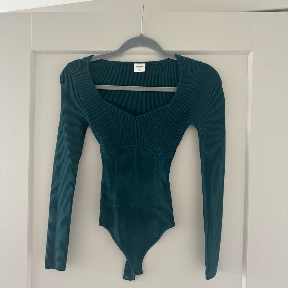 Long Sleeve Bodysuit - Hunter Green